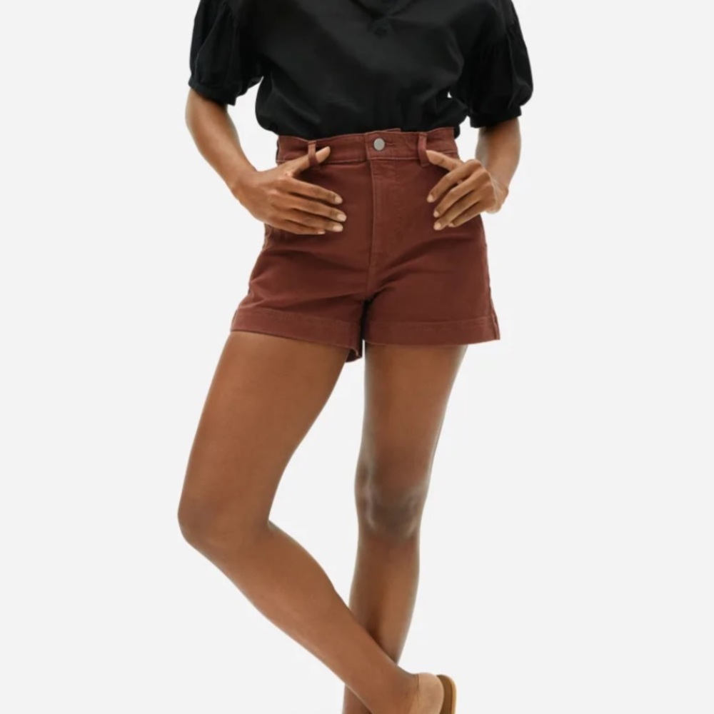 Everlane Cotton Twill Short in Rosewood